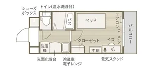 ドーミー山科東野【3階】の間取り