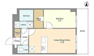 メゾンドオンディーヌ【3階】の間取り