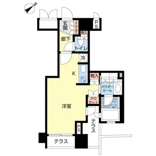 シティハウス日本橋【1階】の間取り