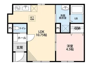 リーブルファイン越谷宮本町【1階】の間取り