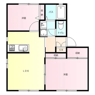 グランドヒルズ A【2階】の間取り