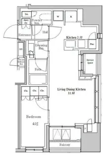 パークホームズ渋谷松濤【3階】の間取り