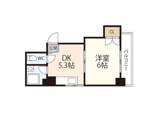 1975bldg.昭和町【5階】の間取り