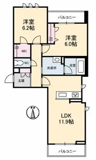 ル・ココン【2階】の間取り