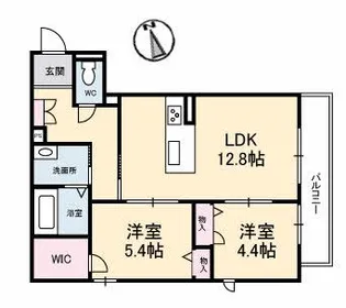 Regio二番町【1階】の間取り