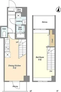 ミレドゥーエ神楽坂の間取り