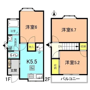 神奈川県平塚市御殿4【一戸建】の間取り