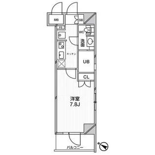 エルスタンザ文京千駄木【6階】の間取り