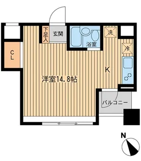 神奈川県横浜市中区山下町【マンション】の間取り