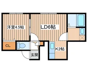 スタ-ダスト・イ-スト【3階】の間取り