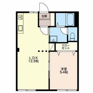 レゾルム【1階】の間取り