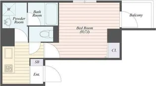 B CITY両国【2階】の間取り