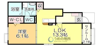 グランメゾン・ヤマグチ【1階】の間取り