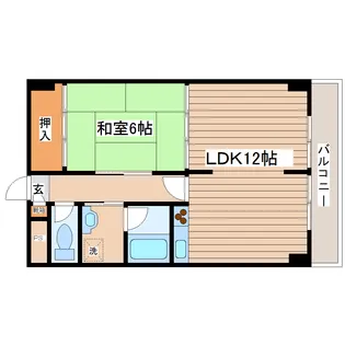 Dio-Hori(ディオ・ホリ)I号棟【5階】の間取り