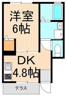 ワラヤハイツ【1階】の間取り
