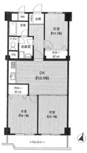 池上パークファミリア【5階】の間取り