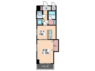 広島県広島市西区三篠町1【マンション】の間取り