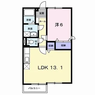 クレセントコーポ【2階】の間取り