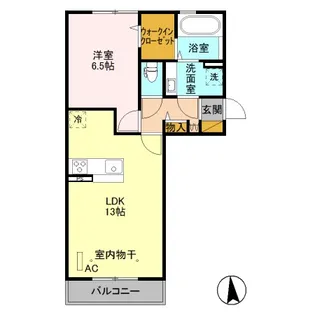 シュシュポルト【1階】の間取り