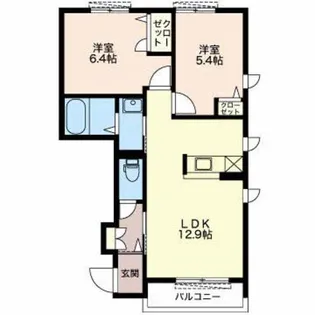 シャーメゾンミツムロ【1階】の間取り