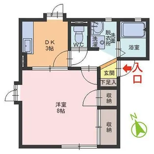 ベルメゾン【1階】の間取り