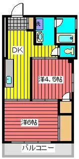 人見フェリスハイツ【3階】の間取り