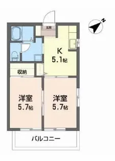 ビッグベルII【2階】の間取り