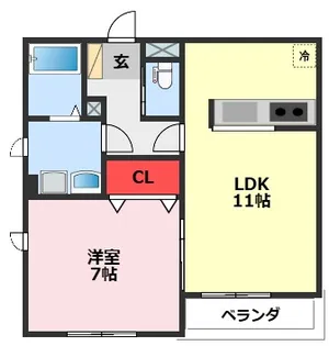 エクセルメゾン南流山【2階】の間取り