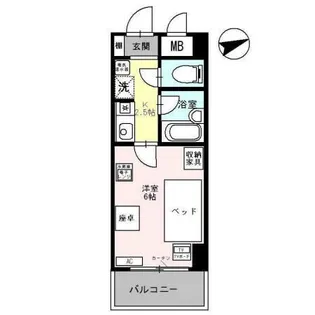 ラ・フェリオ新深江【5階】の間取り
