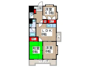 パレド-ル和弘 No.2【3階】の間取り