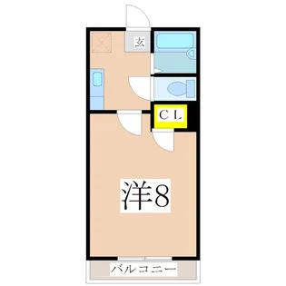 ロゼーヌ城西【4階】の間取り