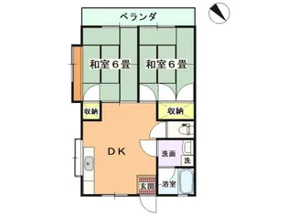 メゾン城の平【2階】の間取り