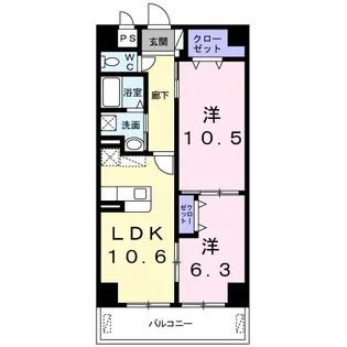 メゾン・ド・アムール【5階】の間取り