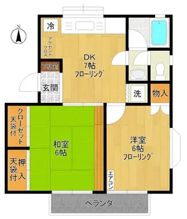 メゾンプラティークD棟【1階】の間取り