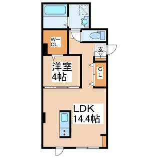 THE OASIS【1階】の間取り