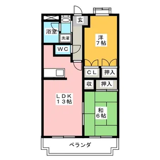 エーデルハイムII【3階】の間取り