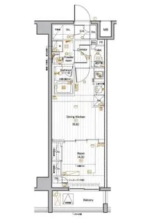PREMIUMCUBE池袋本町【5階】の間取り