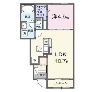 セレーネ【1階】の間取り