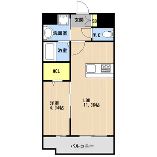 KL樋川【3階】の間取り