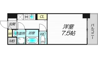 レジデンス中之島公園【7階】の間取り