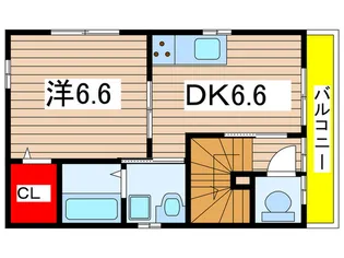 ナリトモ白旗B【2階】の間取り