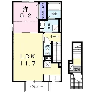 パライーソB【2階】の間取り