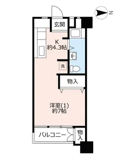 UR井土ヶ谷東【8階】の間取り