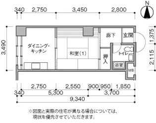 UR仙台外記丁【6階】の間取り