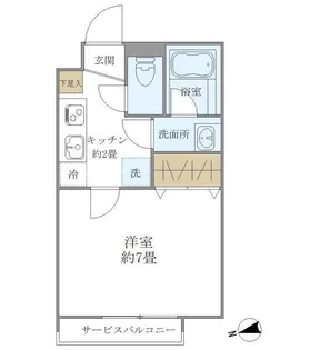AS CABINS【3階】の間取り