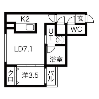 erys琴似【2階】の間取り