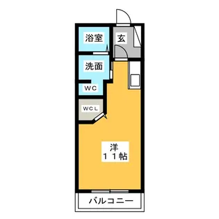クラヴィエ北頭【2階】の間取り