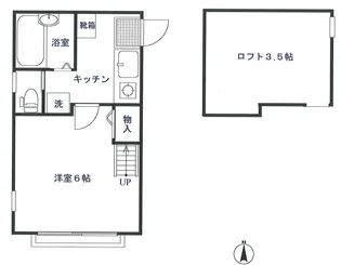 ハイムサニー【1階】の間取り