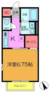 カーザ フロレスタ【2階】の間取り