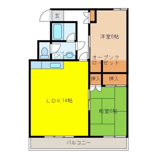 丸田ハイツ【1階】の間取り